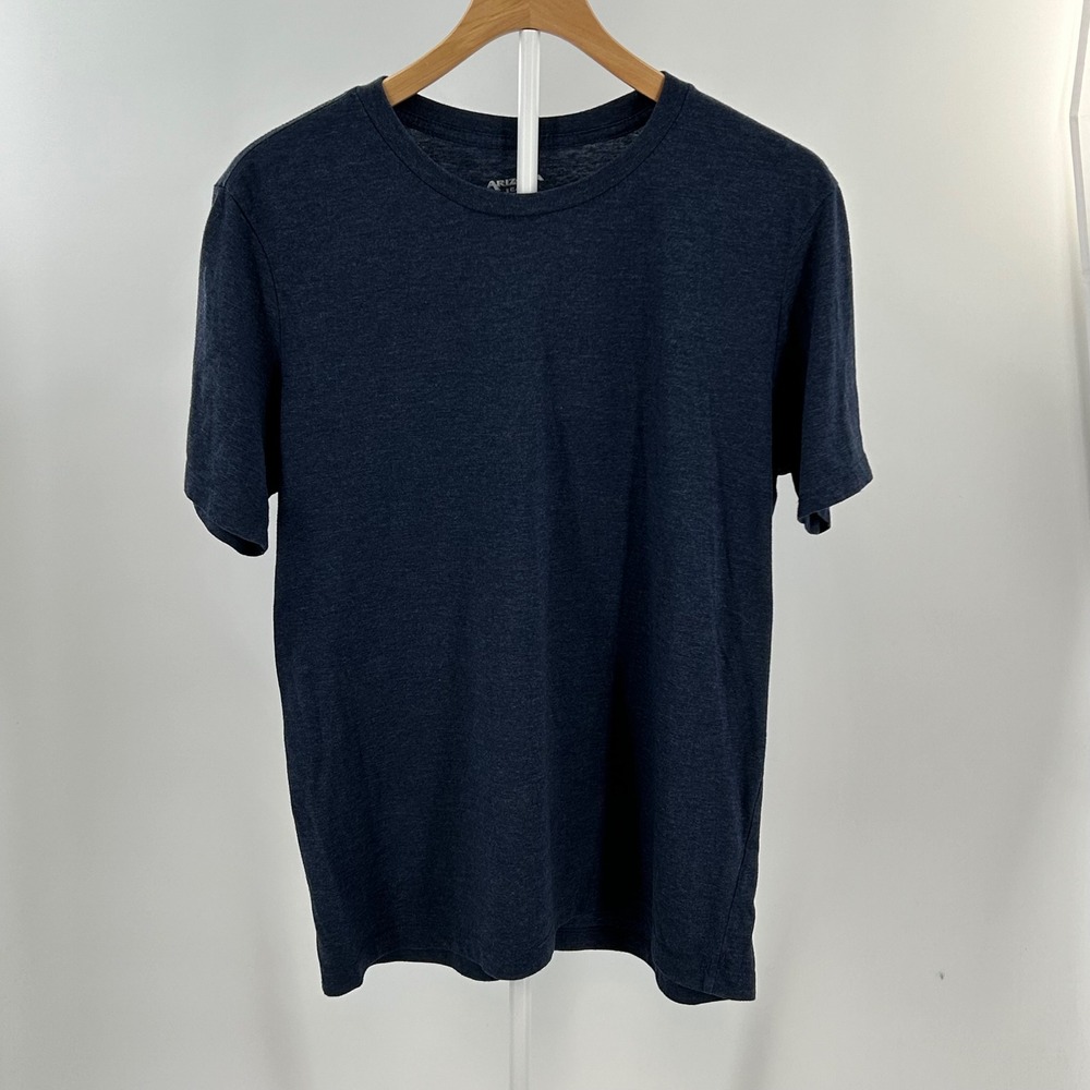 Arizona Jean Co Mens Crew Neck T-Shirt Navy‎ Blue Heather Large Short Sleeve